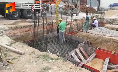 自拌混泥土泵车一体、搅拌天泵现场施工