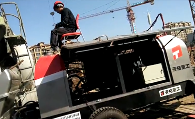 湖南天拓重工80电拖泵施工视频