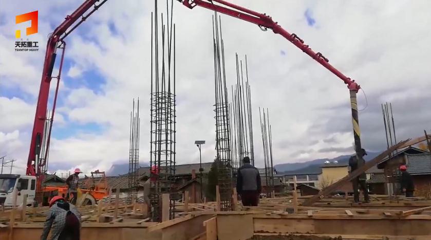 天泵搅拌一体机构建完备泵送体系